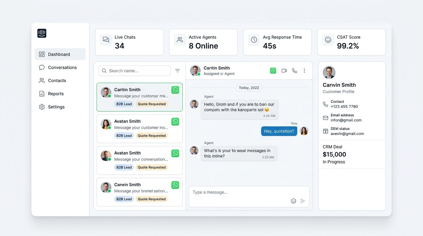 OmniChat — WhatsApp Çoklu Operatör & Akıllı Müşteri CRM Platformu
